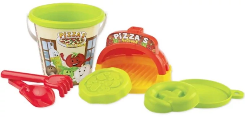 Játék pizzás homokozókészlet 27cm NY1293