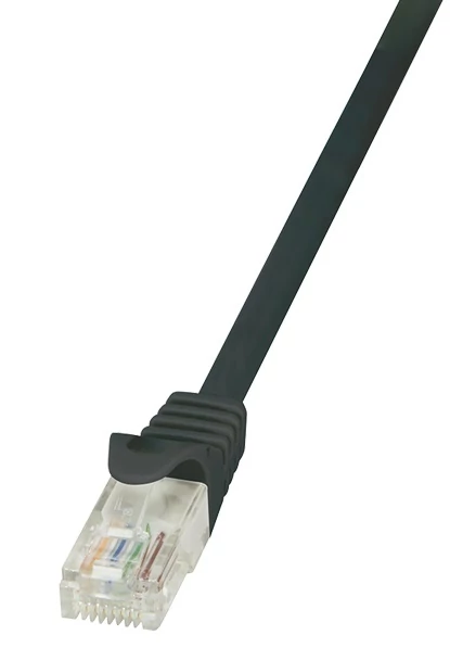 LogiLink CAT5e UTP Patch Kábel AWG26 fekete, 0,5m