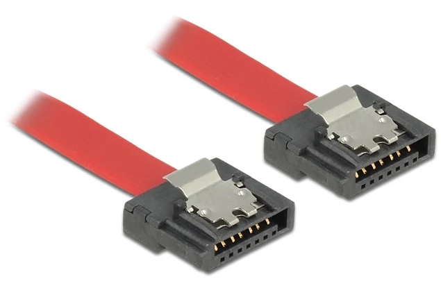 Delock kábel SATA FLEXI 6 Gb/s 100 cm vörös fém