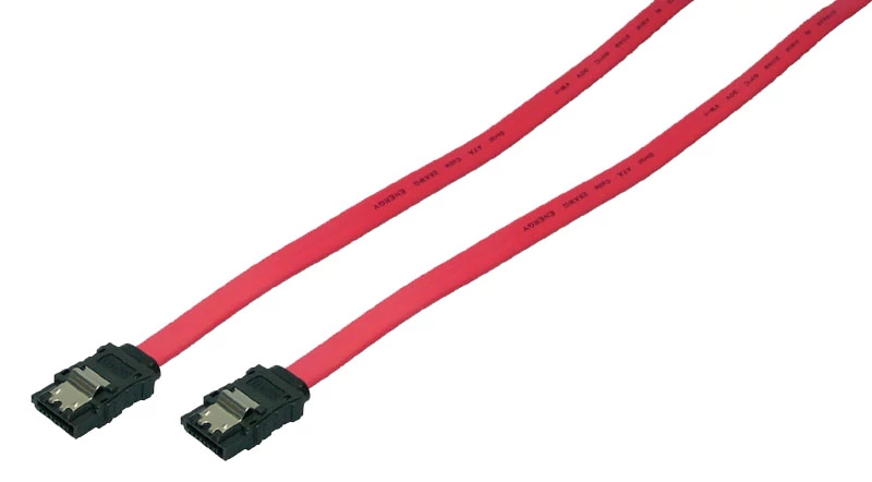 LogiLink S-ATA Kábel, 2x apa, piros, 0,9m