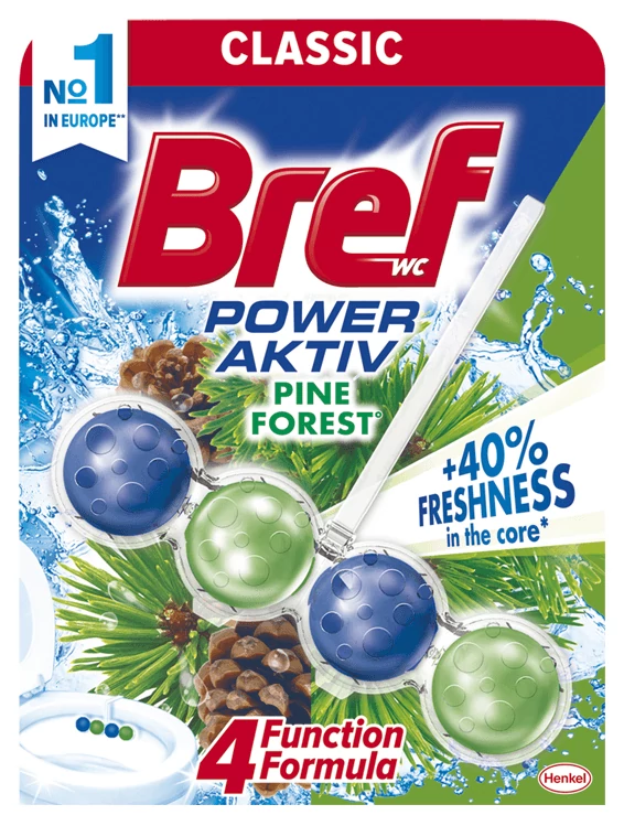 Bref classic power aktív pine forest WC illatosító 50g