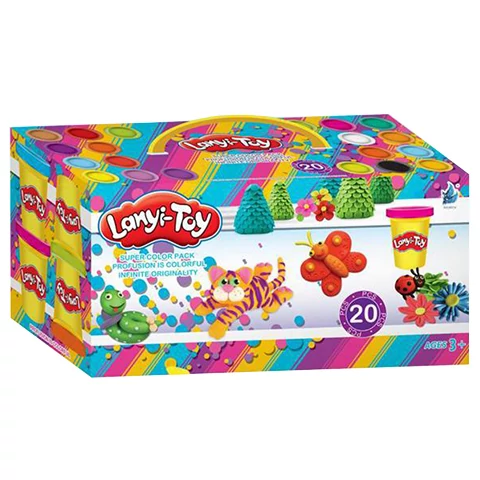 Lanyi-Toy vidám gyurmakészlet formázó szerszámokkal