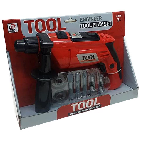 Tool elektromos fúró 17db-os játékszett