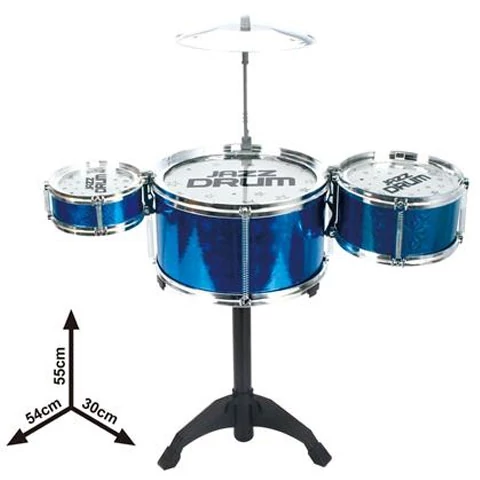 Jazz Drum állványos 4 részes kék dob játékszett