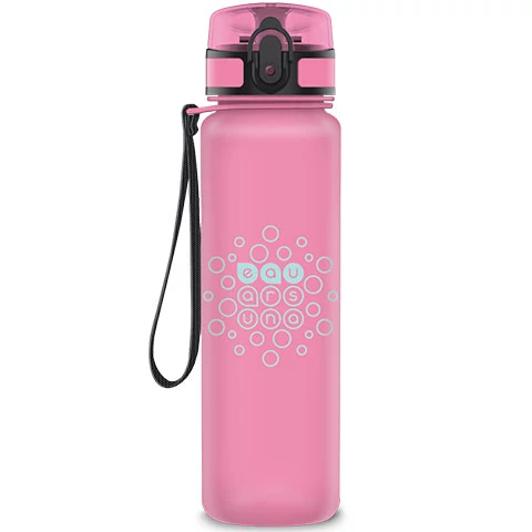 Ars Una: Matt rózsaszín BPA-mentes kulacs 600ml
