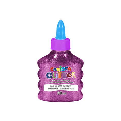 Csillámló folyékony spark magenta színű ragasztó 88ml - Carioca