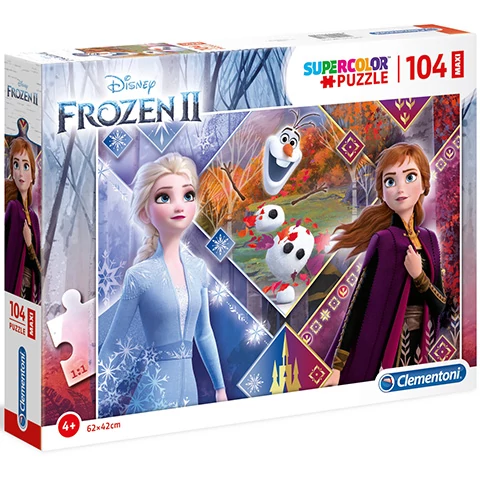 Jégvarázs 2 Anna és Elza hercegnők 104db-os Maxi Puzzle - Clementoni