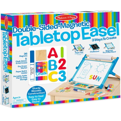 Kétoldalú fa rajztábla játékszett - Melissa & Doug