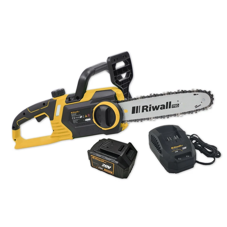 Riwall RACS 2520i SET - Akkus láncfűrész 20 V szénkefe nélküli motorral (AC42F2101009B)