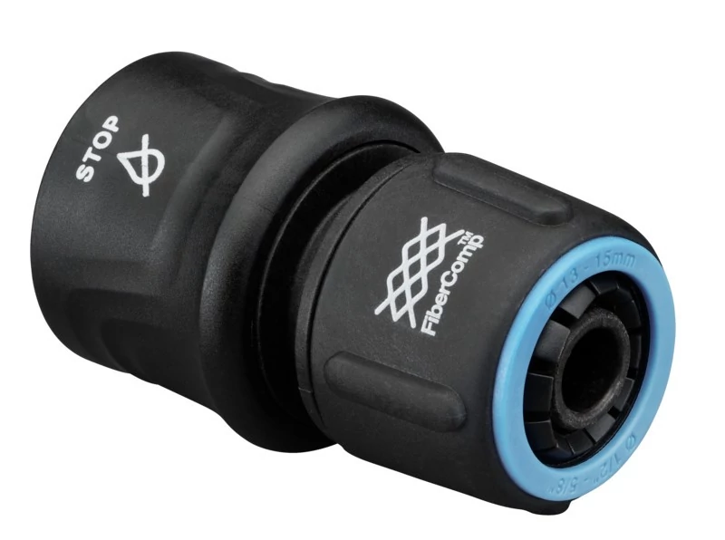 Fiskars FiberComp tömlő gyorscsatlakozó, 13-15 mm (1/2'-5/8') STOP (1054789)
