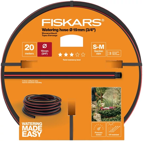 Fiskars Locsolótömlő, 19 mm (3/4'), 20 m Q3 (1027109)