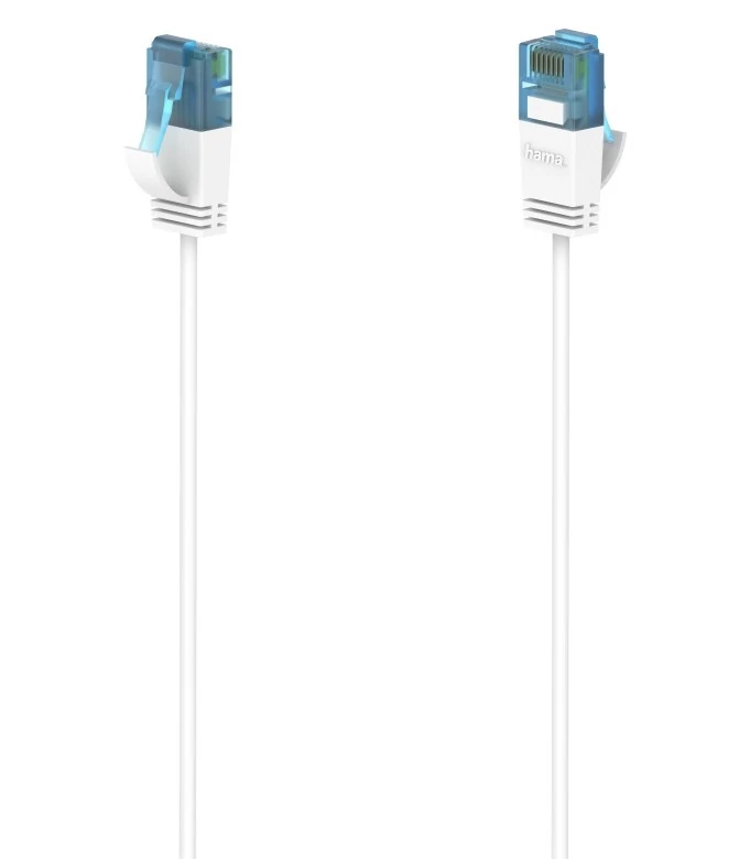 Hama FIC patch kábel slim-flexible cat6 (10gbps) 0,75m, fehér (200688)