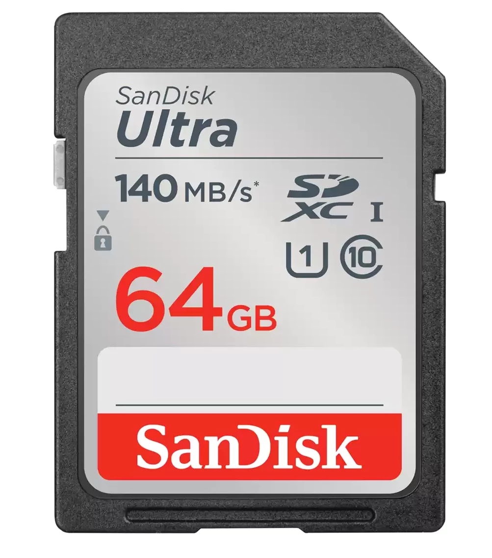 Sandisk sdxc ultra kártya 64gb, 140mb/s cl10 uhs-i (215415)