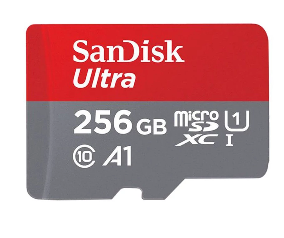 Sandisk microsd ultra android kártya 256gb, 140mb/s,  a1, class 10, uhs-i (215423)
