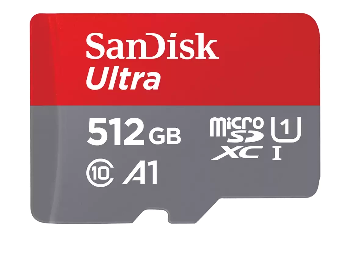 Sandisk microsd ultra android kártya 512gb, 150mb/s,  a1, class 10, uhs-i (215424)