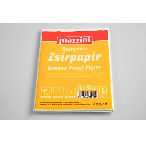 Mazzini háztartási íves zsírpapír 60x80cm