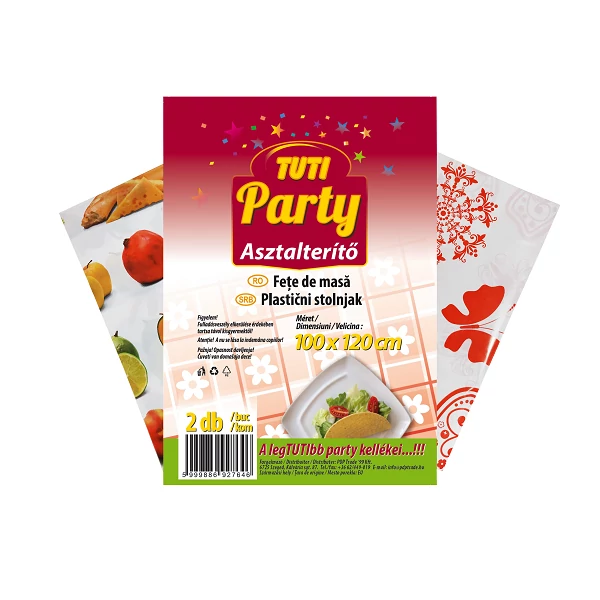 Tuti party asztalterítő 100x120cm 2db/csomag