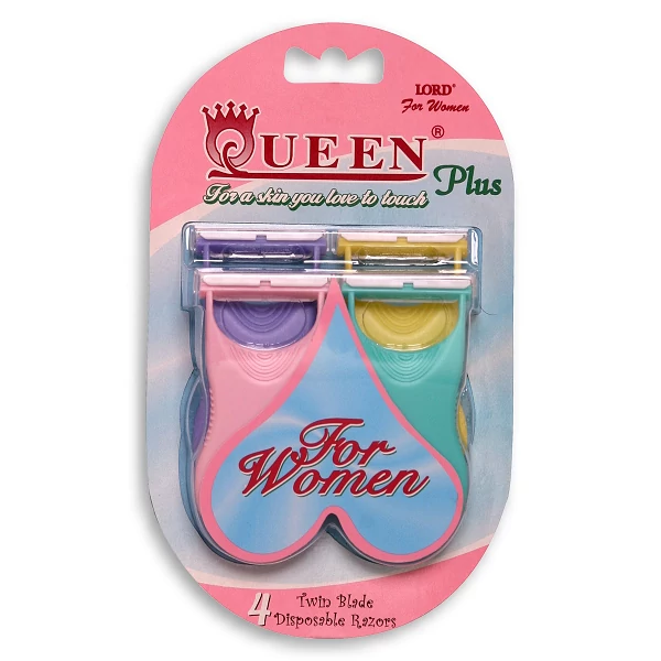 Queen Plus eldobható női borotva 4db Q088P