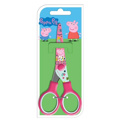 Peppa malac mintás rózsaszín olló 13,5cm