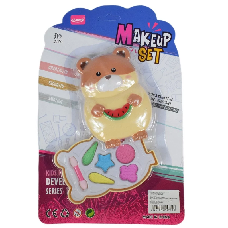 Make Up Set: Hörcsög alakú sminkpaletta ecsettel
