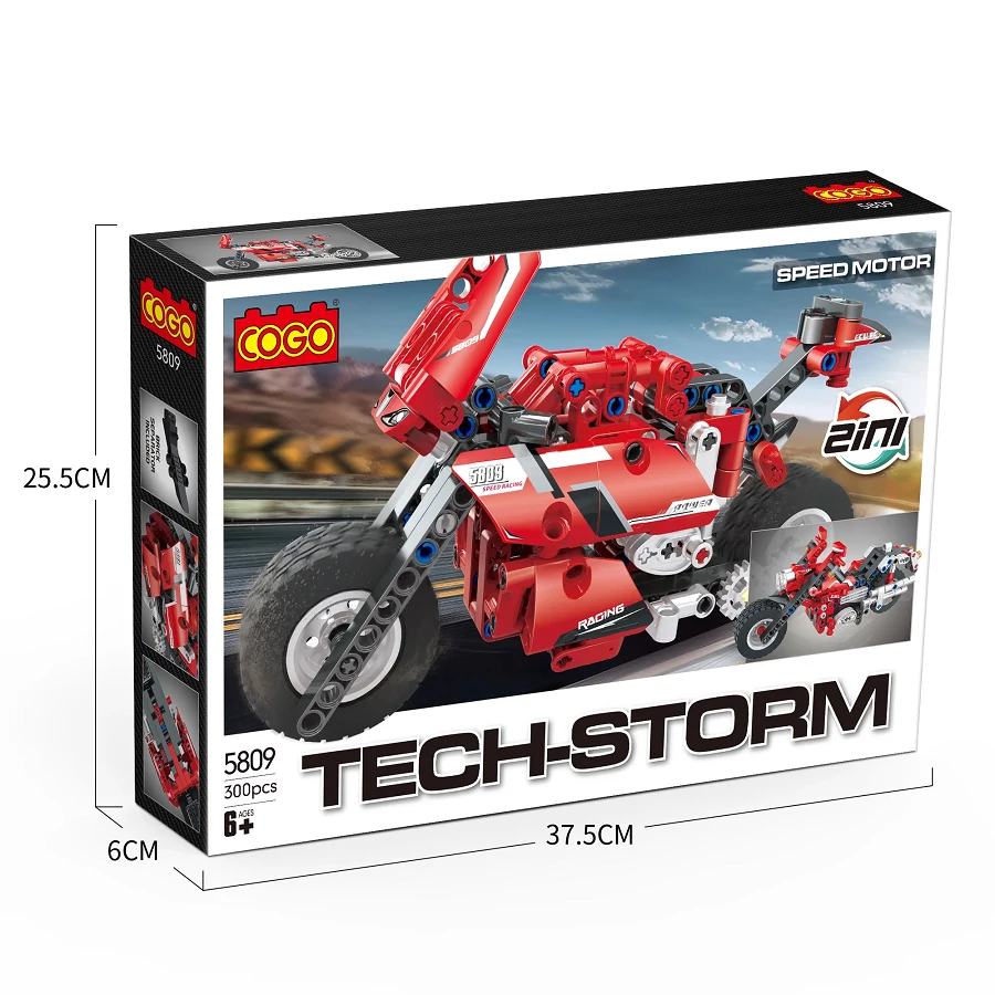 Motorbicikli | 300 db építőkocka | építőjáték | COGO 5809