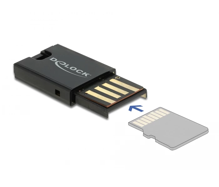 Delock USB 2.0 kártyaolvasó Micro SD memóriakártyákhoz