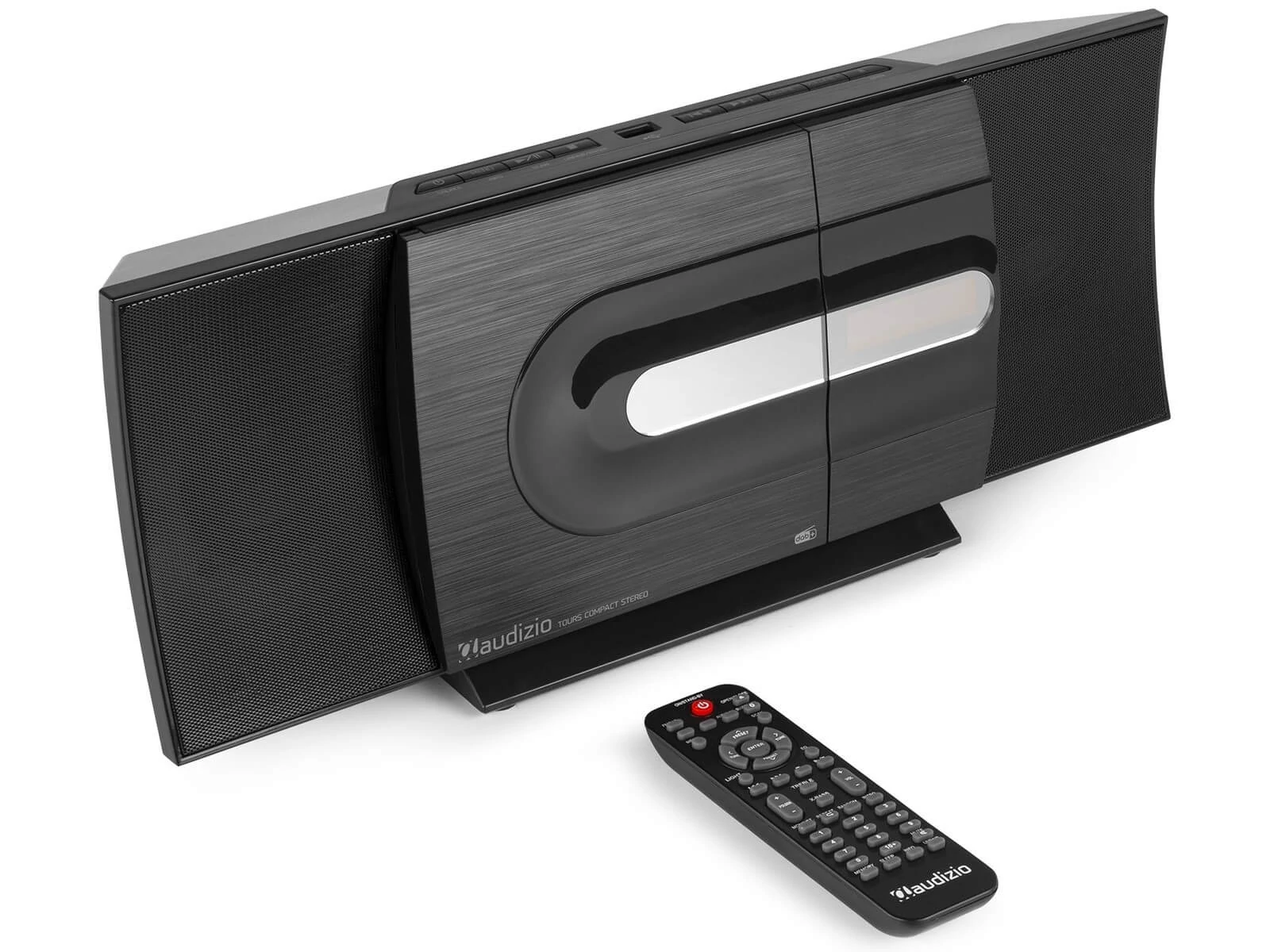 Audizio Tours Compact Stereo Hifi rendszer, FM/DAB+ rádióval (CD, Bluetooth, MP3) - FEKETE
