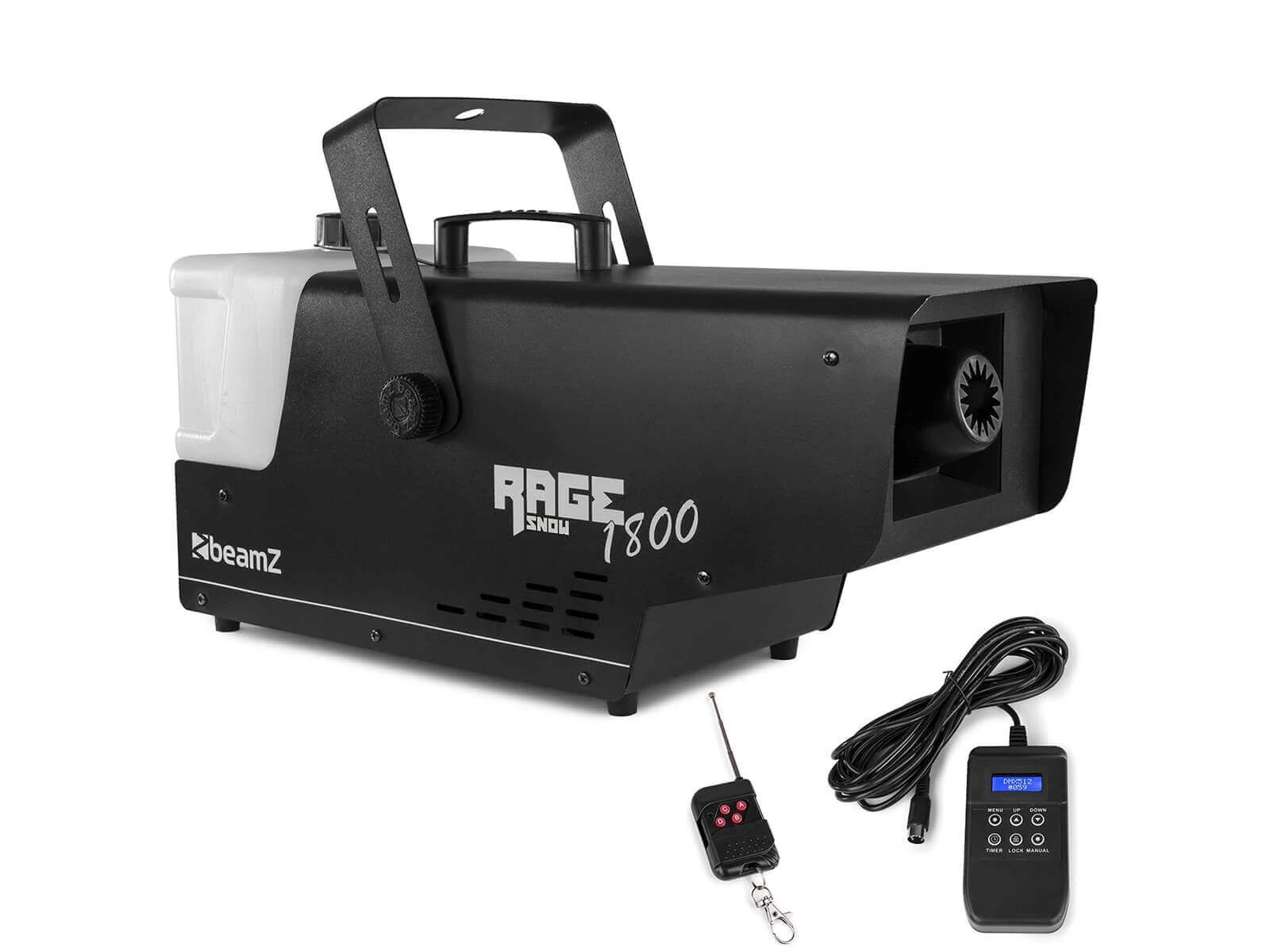BeamZ Rage 1800 DMX hógép (1800W) + digitális vezérlő + távirányító