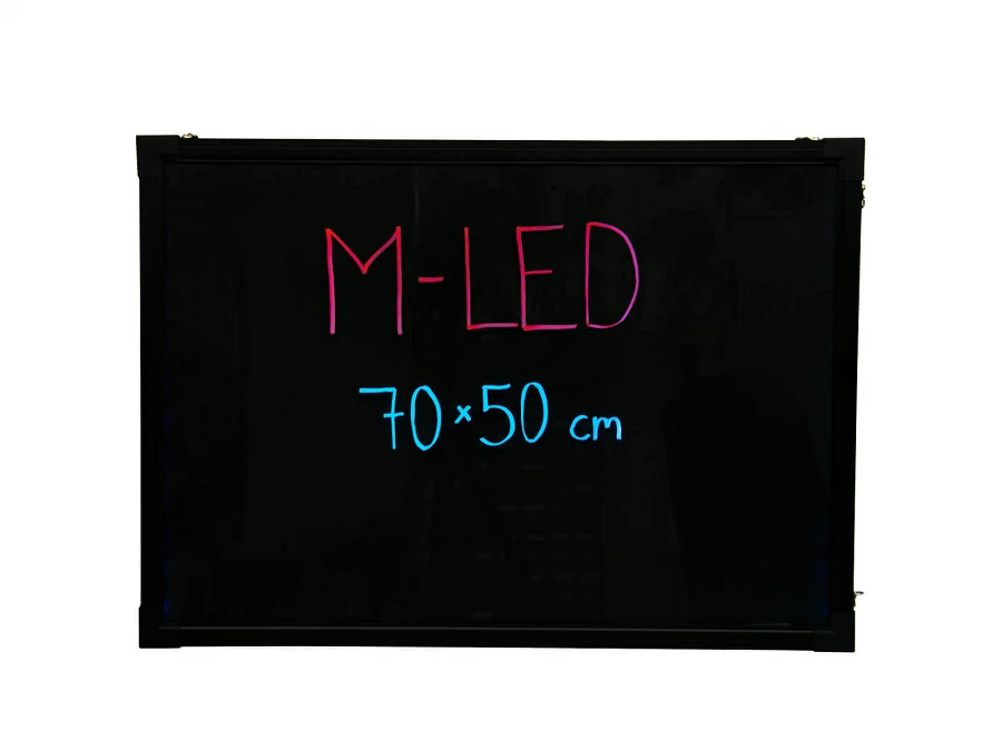 M-LED LB-70ST Írható LED reklám tábla, STANDARD (70x50 cm) + 1 db filc