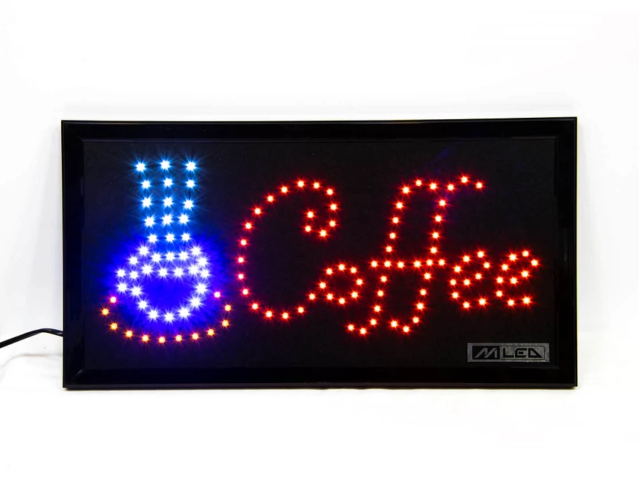 M-LED LED tábla, extra erős ledekkel - COFFEE