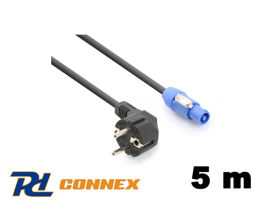 PD Connex CX12-5m PRÉMIUM PowerCon Tápkábel (Schuko-PowerConA)