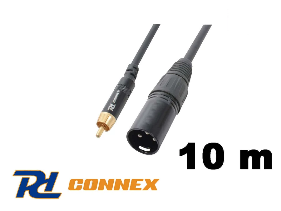 PD Connex CX52-10 jelkábel (RCA - XLR papa) - (10 m)