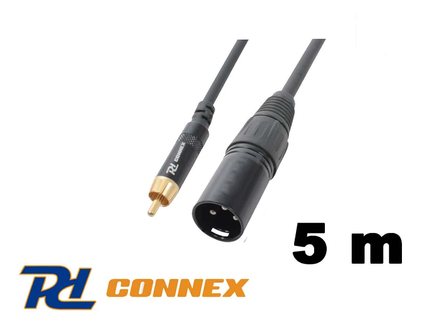 PD Connex CX52-5 jelkábel (RCA - XLR papa) - (5 m)