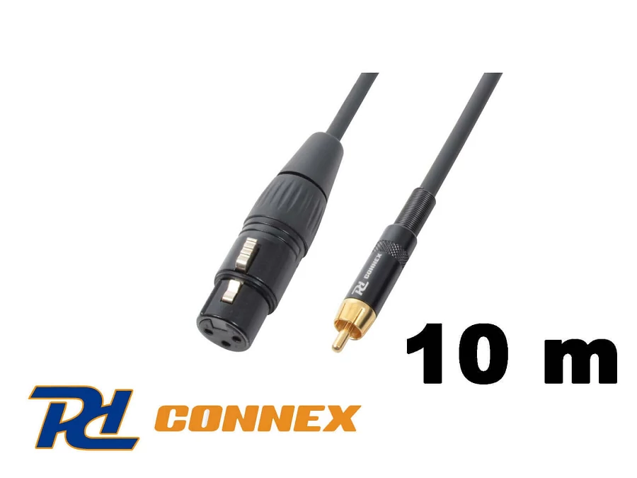 PD Connex CX54-10 jelkábel (RCA - XLR mama) - (10 m)