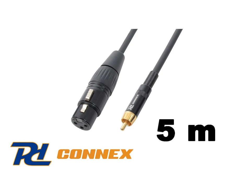 PD Connex CX54-5 jelkábel (RCA - XLR mama) - (5 m)
