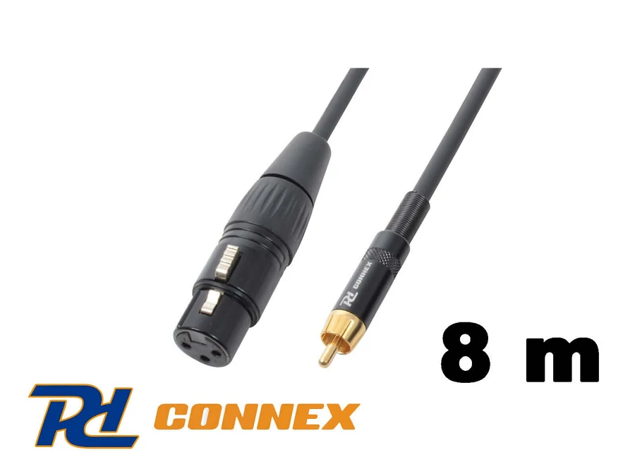 PD Connex CX54-8 jelkábel (RCA - XLR mama) - (8 m)