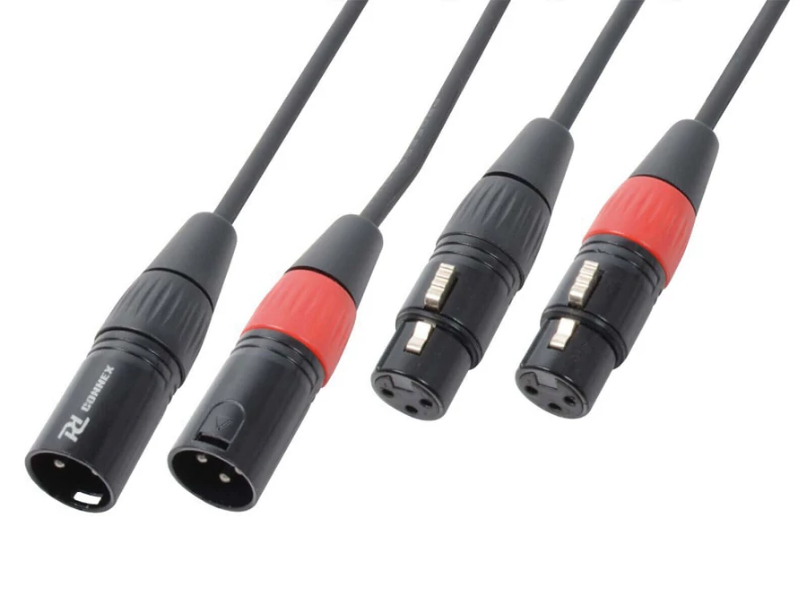 PD Connex CX60-0,5 sztereo jelkábel (2x XLR mama - 2x XLR papa) - (0,5 m)