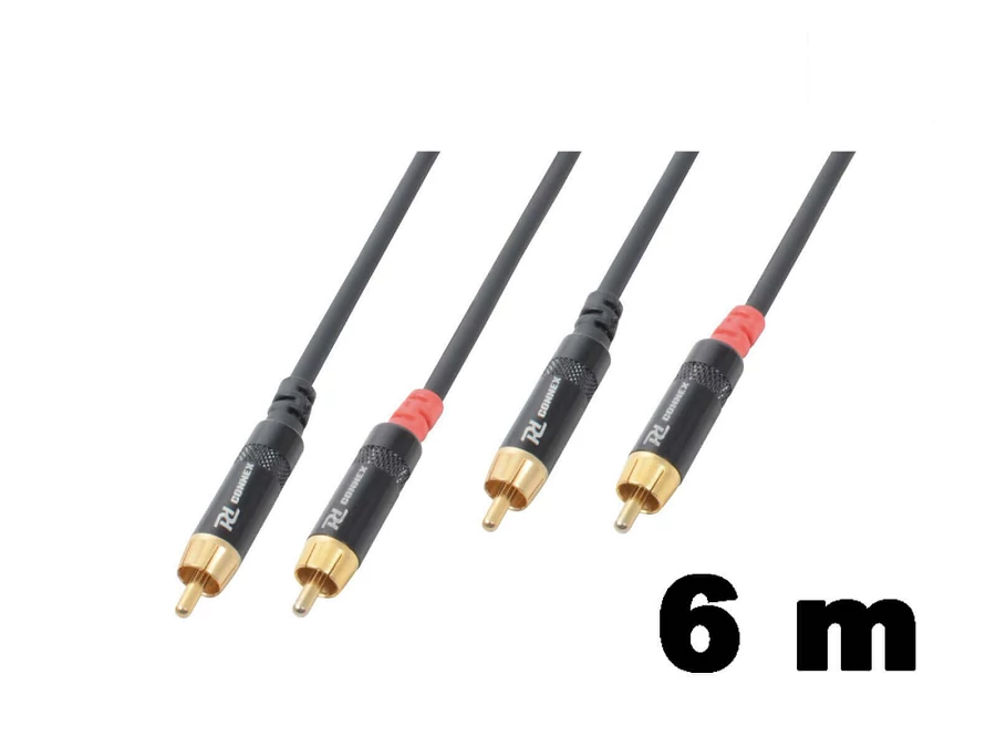 PD Connex CX94-6 sztereo jelkábel (2x RCA - 2x RCA) - (6 m)