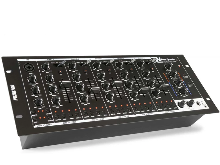 Power Dynamics PDZM700 6 csatornás / 4 zónás keverő