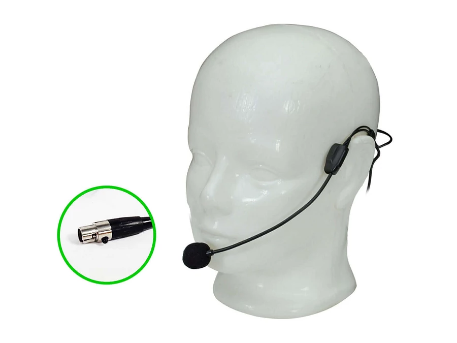 Vonyx FHB01XLR fekete fejmikrofon (mini XLR csatlakozó)