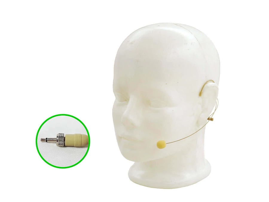 Vonyx FHS01JACK-B testszínű fejmikrofon (3,5 mm Jack csatlakozó, belső menet)
