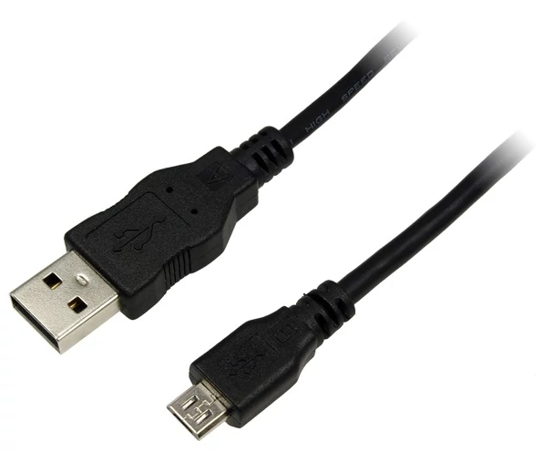 LogiLink USB 2.0 A - Micro USB-B  kábel, 0.6 m