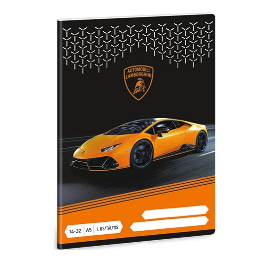 Ars Una: Lamborghini 1.osztályos vonalas füzet A/5 14-32