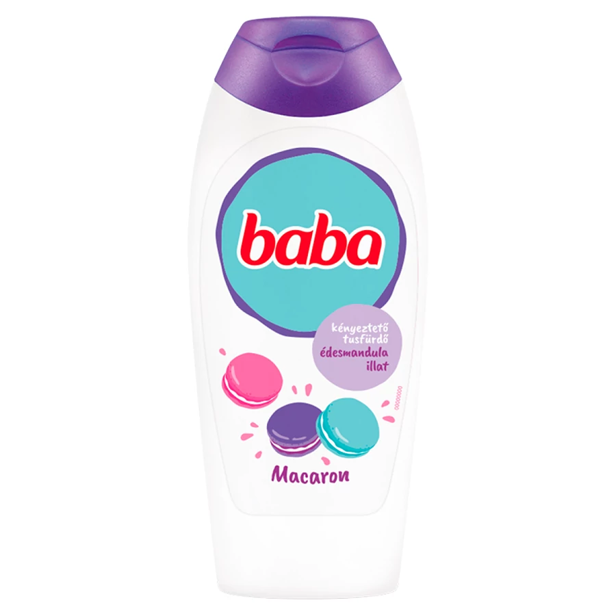 Baba Macaron tusfürdő 400ml (Édesmandula)