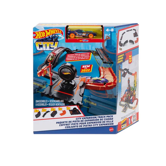 Hot Wheels City pályacsomag kisautóval - Mattel