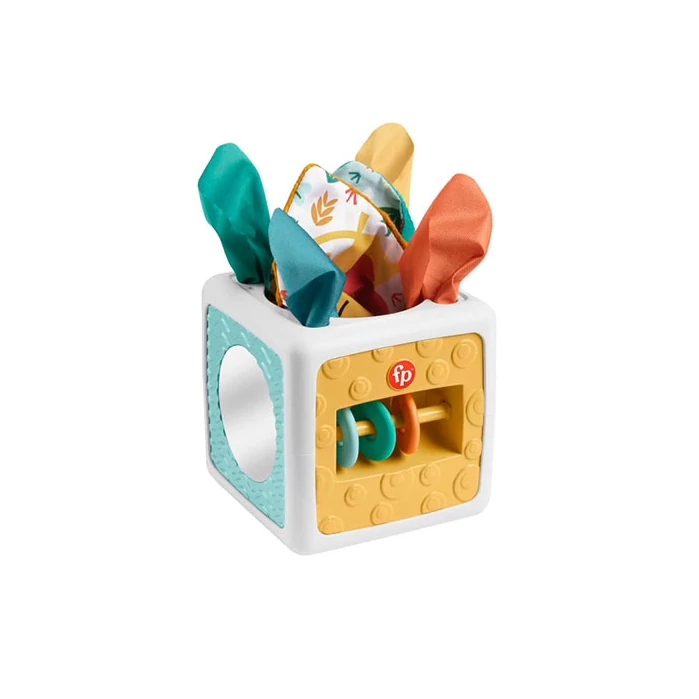 Fisher Price: Változatos anyagok Zsepidoboz - Mattel