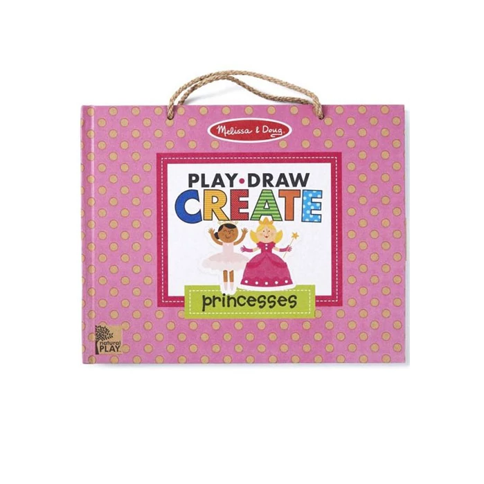 Melissa & Doug: Hercegnős letörölhető rajzoló és mágneses kreatív játékszett