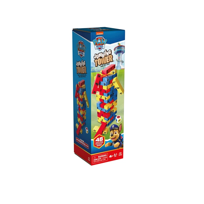 Mancs őrjárat: Színes toronyépítő jenga játék - Spin Master