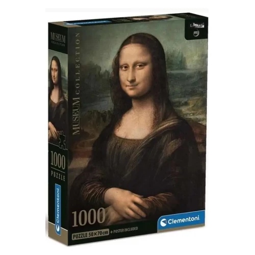 Mona Lisa Museum Collection 1000db-os puzzle poszterrel - Clementoni