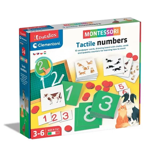 Montessori - Tapintható számok fejlesztő és oktató játék - Clementoni